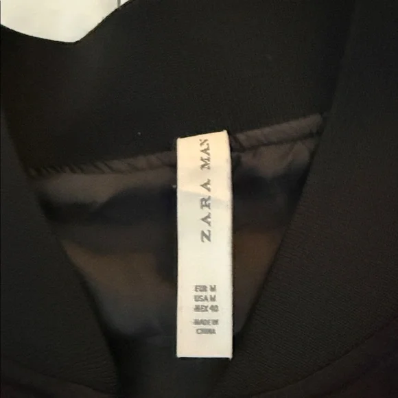 Limited Edition 2017/18 Zara - Black and Red Bomber Jacket with Rose Embroidery - Picture 2 of 5